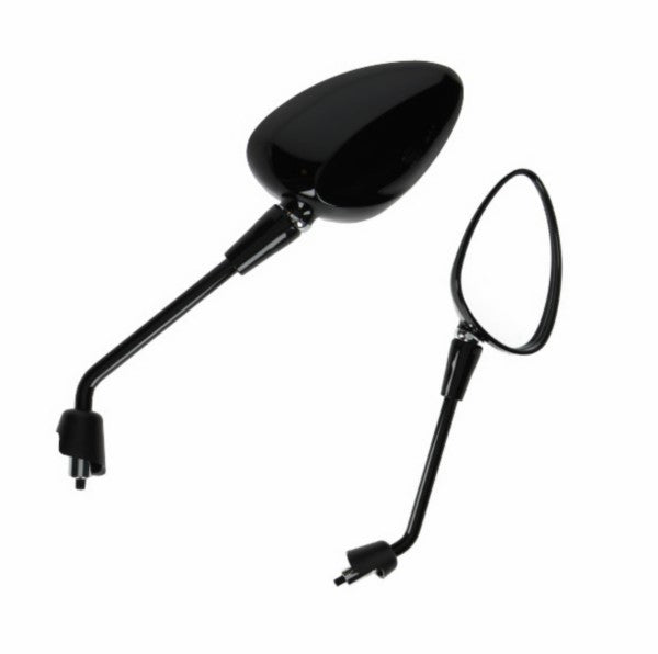 spiegelset DMP lang zwart glans sprint, zip