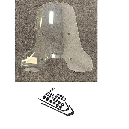 Pare-brise DMP avec kit de fixation haut transparent sprint
