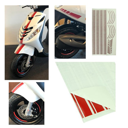 stickerset sport euro-2/4/5 AMG rood 14-delig zip2000