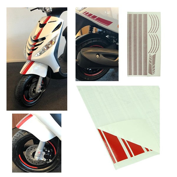 stickerset sport euro-2/4/5 AMG rood 14-delig zip2000
