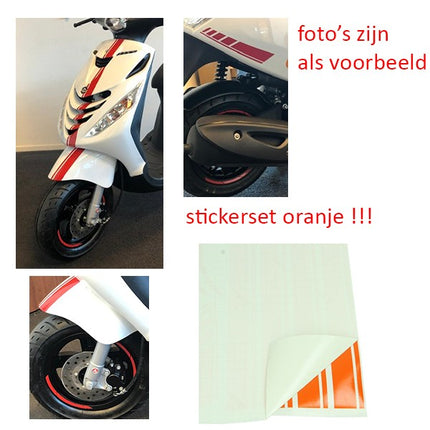 stickerset sport euro-2/4/5 AMG oranje 14-delig zip2000