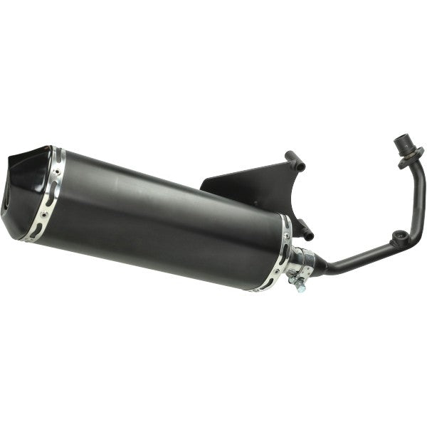uitlaat jamarcol euro-4 (model Akrapovic) zwart/zwart zip 4t 3v