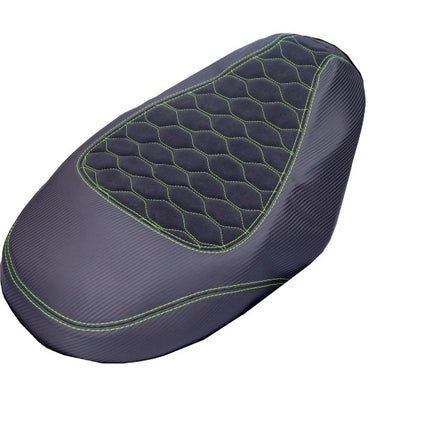 buddydek Regia (fabriqué en UE) Piaggio design alcantara noir/jaune fluo (coutures) zip2000
