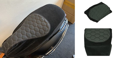 Selle Regia (fabriquée en UE) designo Vespa alcantara noir/gris (coutures) Primavera, Sprint