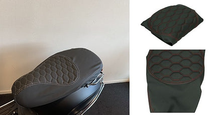 buddy seat Regia (made in EU) Vespa RS carbon/red (stitching) Primavera, Sprint