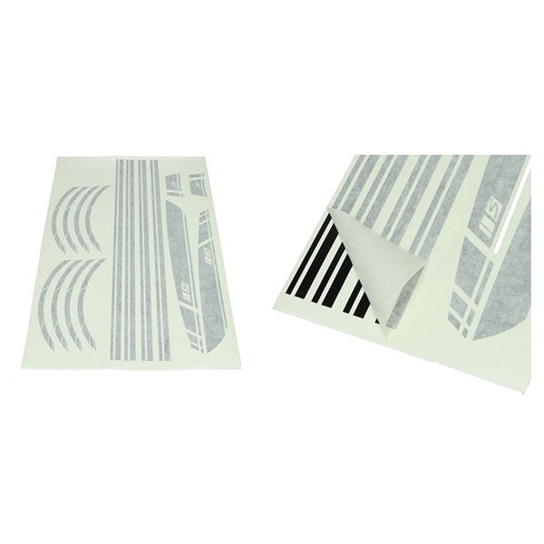 stickerset sport euro-2/4/5 AMG zwart glans 16-delig primavera, sprint