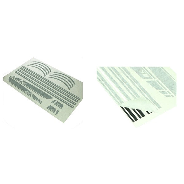 stickerset sport euro-2/4/5 AMG zwart mat 16-delig primavera, sprint