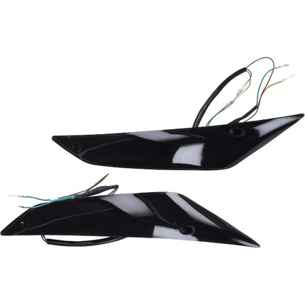 Jeu de clignotants DMP LED sport-1 fumé pour Piaggio Zip 2000