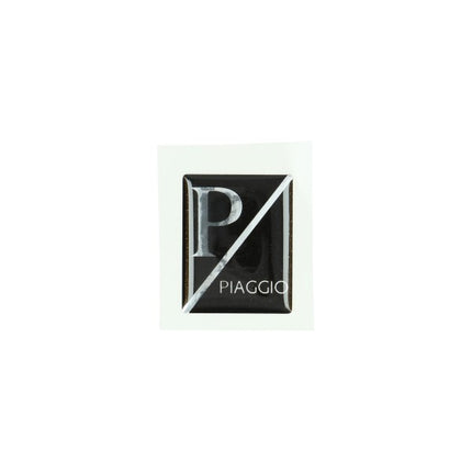 autocollant logo tablier noir lx, piaggio, primavera, sprint