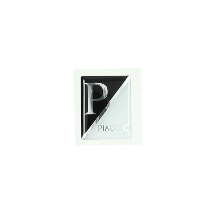 sticker logo front shield black/white 3d lx, piaggio, primavera, sprint