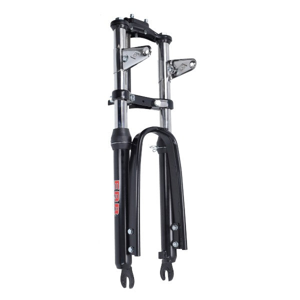 voorvork EBR kort breed versterkt + stabilisator compleet 56cm zwart puch maxi 445