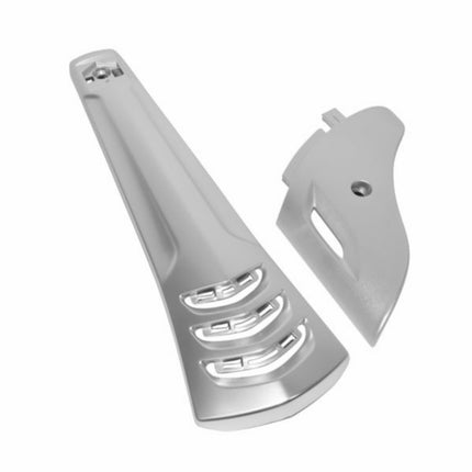 front shield middle euro-2 + fork dust cover chrome matte primavera, sprint