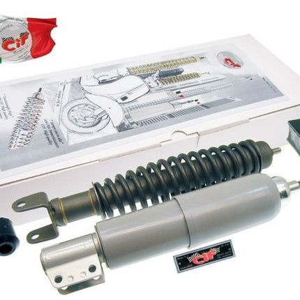 schokbrekerset cif Vespa px 125/150/200 antraciet mat 10720-kt