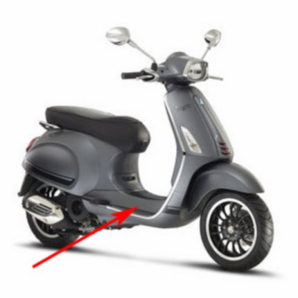 footrest Piaggio original grey titanio 742/B sprint 67361200ez