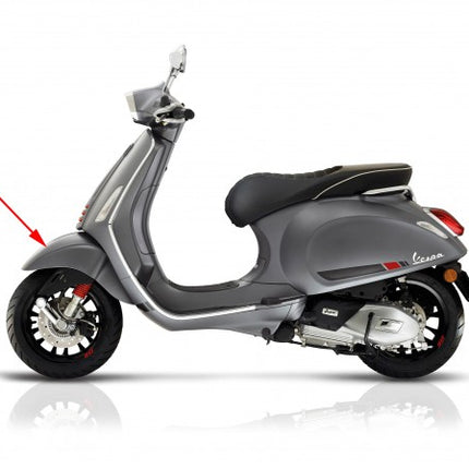 Garde-boue avant Piaggio d'origine gris titanio 742/B sprint 1b006646000ez grigio