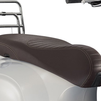Selle biplace Piaggio complète d'origine marron Primavera Touring 1b002192