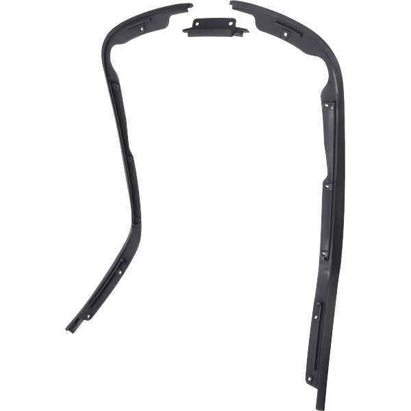 sierstripset beenschild zwart mat 3-delig primavera, sprint