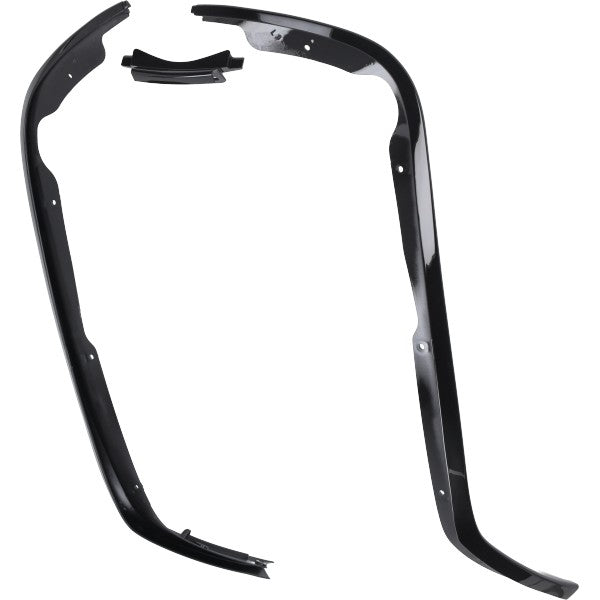 sierstripset beenschild zwart glans 3-delig primavera, sprint
