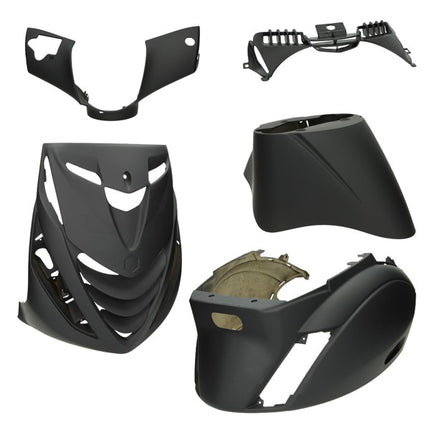 Kit de carénages DMP modèle SP EVO-1 modèle SP noir mat 5 pièces zip2000, zip 100/125