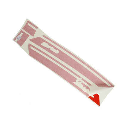 Sticker set side panel red sprint