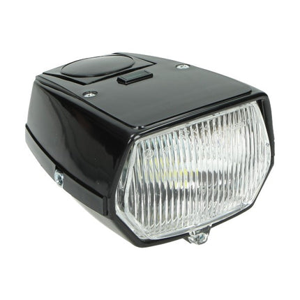 headlight DMP square led 115mm black puch
