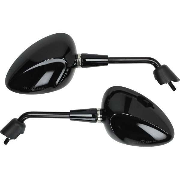 spiegelset kort model origineel E-keur zwart glans vespa, sprint
