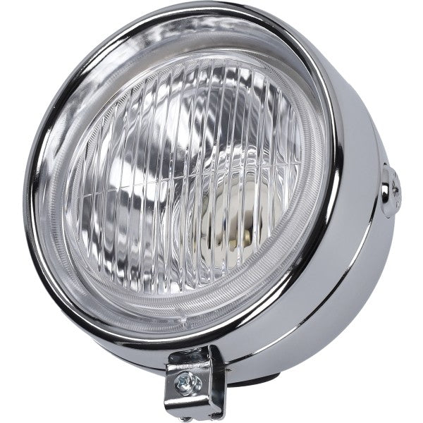 koplamp DMP rond 130mm chroom classic, puch maxi, puch