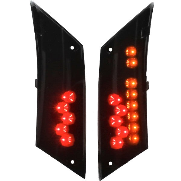 knipperlichtset DMP led SP met dagrijverlichting achter smoke piaggio, zip2000