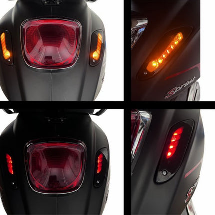 Jeu de clignotants à LED DMP e-mark SP + feu de jour arrière fumé foncé Primavera, Sprint