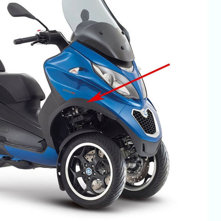 front fender Piaggio original trim right black mp3 2b0007076000c5