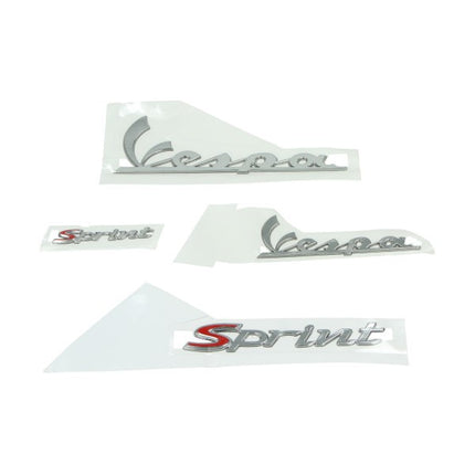 sticker set Vespa chrome 4-piece sprint