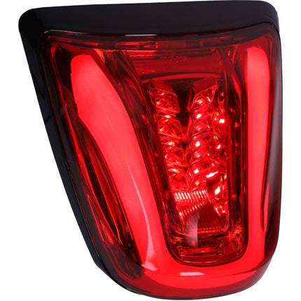 achterlicht DMP led tube E-keur rand mat zwart/rood glas primavera, sprint