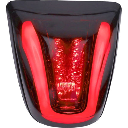 feu arrière DMP led tube homologué E-mark bord noir brillant/verre fumé >2018 primavera, sprint