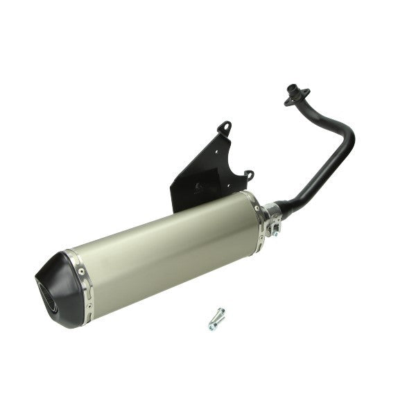 uitlaat jamarcol ovaal euro-2 (model Akrapovic) alu/zwart zip 4t