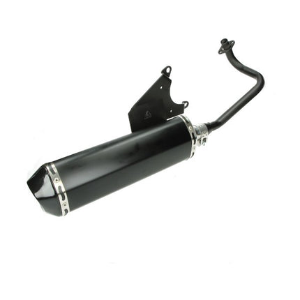 uitlaat jamarcol ovaal (made in EU) (model Akrapovic) euro-2 zwart/zwart lx 4t-4v, primavera 4t-4v, sprint 4t-4v