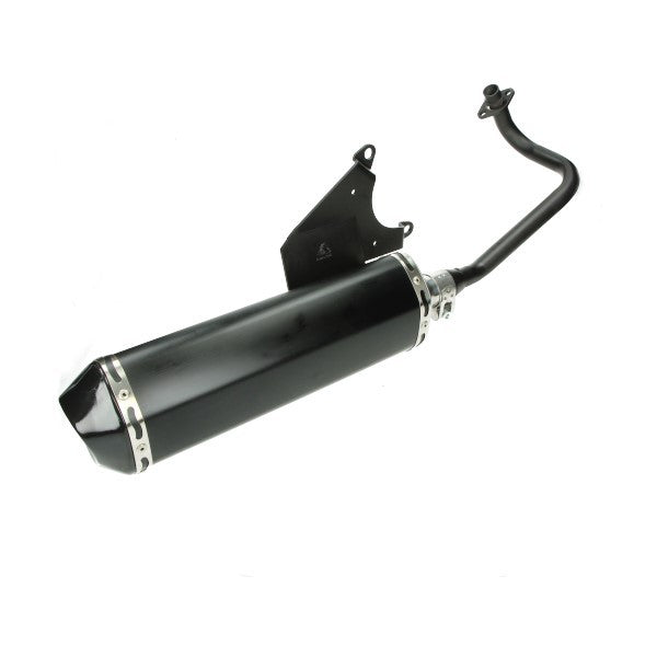 uitlaat jamarcol ovaal (made in EU) (model Akrapovic) euro-2 zwart/zwart lx 4t-4v, primavera 4t-4v, sprint 4t-4v