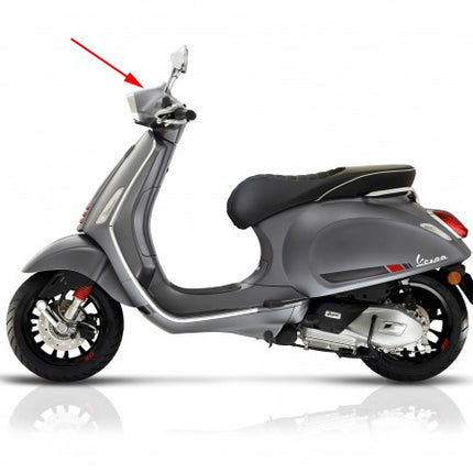 Cache-guidon Piaggio original supérieur gris titanio 707/C sprint sport 1b000071000hq