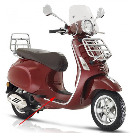 Planchette Piaggio d'origine rouge métallisé 880/a primavera touring 67361200yr5