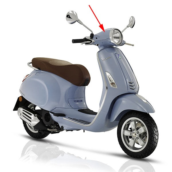 stuurkap Piaggio origineel boven blauw 279/a primavera 67364600t8