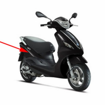 zijscherm Piaggio origineel rechts zwart grafite 79/a fly new 2012 67309800nd=op=op
