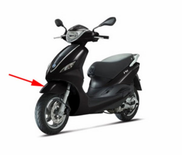 voorspatbord Piaggio origineel zwart grafite 79/a fly new 2012 67368200nd