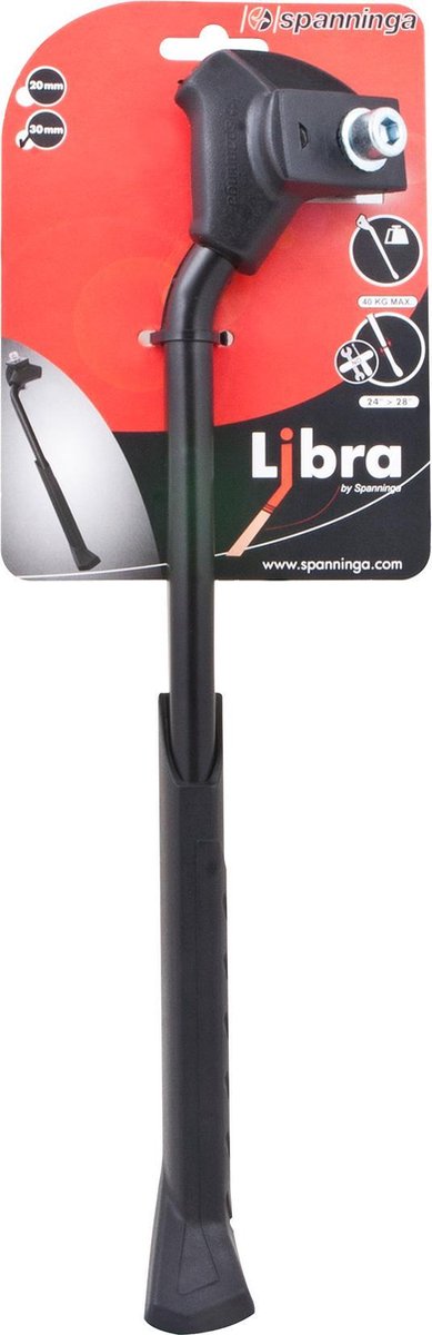 fiets standaard - Zijstandaard 28" Spanninga Libra 30mm zwart