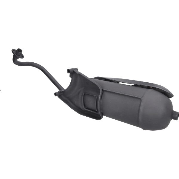 uitlaat origineel model piaggio euro-2 zwart centro 4t, fly 4t, liberty 4t, sportcity, zip 4t
