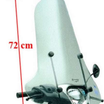 windscherm Piaggio origineel met bevestigingsset hoog 72cm helder zip2000 582338