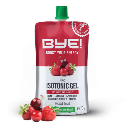 BYE! Pro Isotonic Gel 70 gram - rood fruit (doos a 12 stuks)