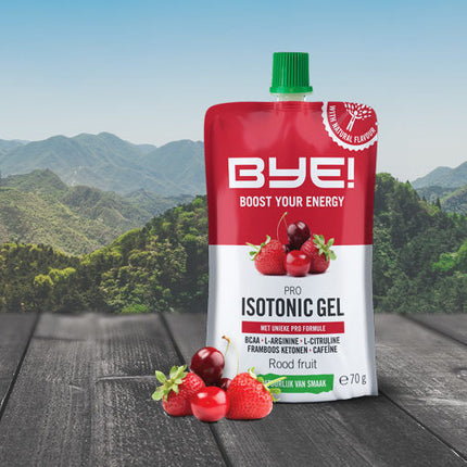 BYE! Pro Isotonic Gel 70 gram - rood fruit (doos a 12 stuks)