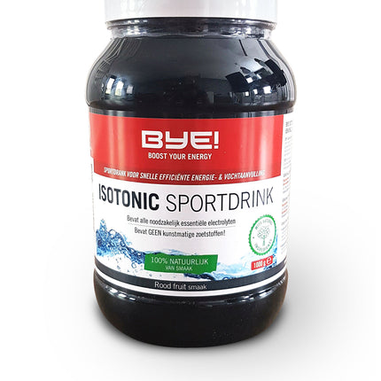 BYE! Isotonic sportdrink - rood fruit (1 kg)