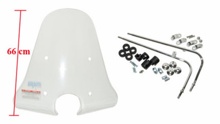windscreen Piaggio original high + mounting kit 66cm lxv 624845