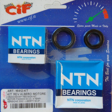 kit roulements + joints spi vilebrequin cif 2000-2005 sco piaggio 4T, liberty 4t, zip 4t