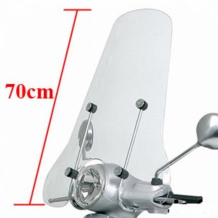 pare-brise Piaggio d'origine avec kit de fixation hauteur 70cm transparent vespa lx 622192
